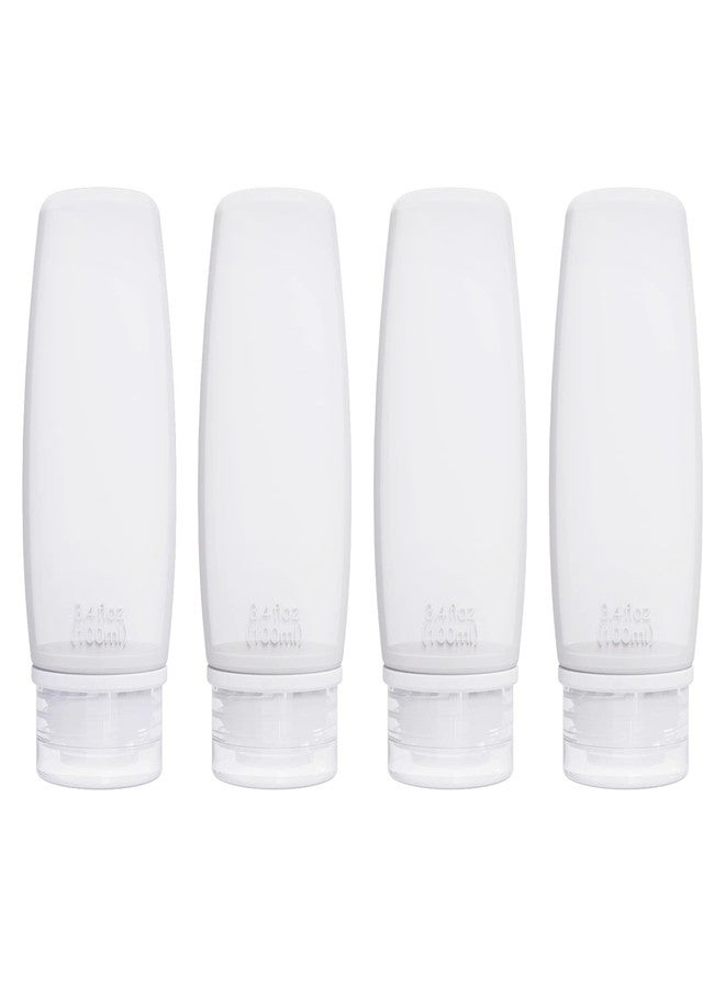 Craftend Silicone Travel Bottles for Toiletries TSA Approved Travel Size Containers Set 4 Pack Portable Leak Proof Refillable Cosmetic Squeeze Bottles Shampoo Hair Conditioner Body Lotion Bath Shower Gel - Image 1